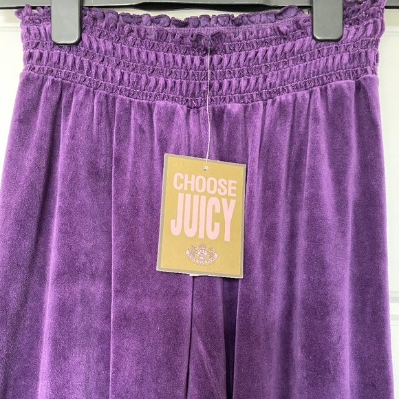 JUICY COUTURE PURPLE VELOUR PANTS NEW SIZE M - Picture 2 of 7